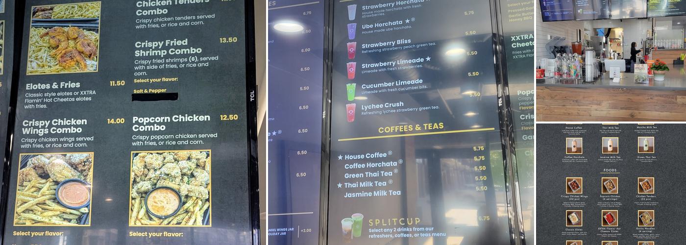 Zero Degrees Menu