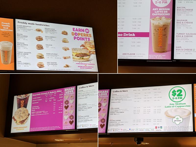 Dunkin' Menu