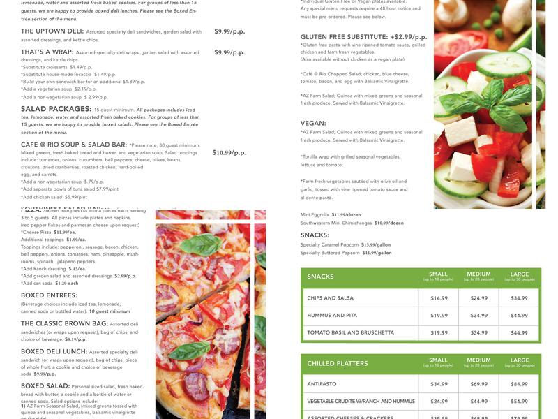 Cafe @ Rio Salado College Menu