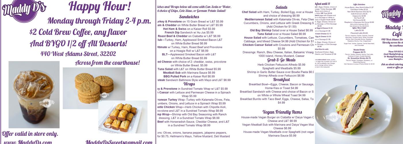 Maddy D's Menu
