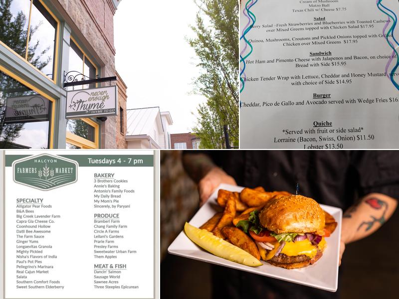 Never Enough Thyme Menu