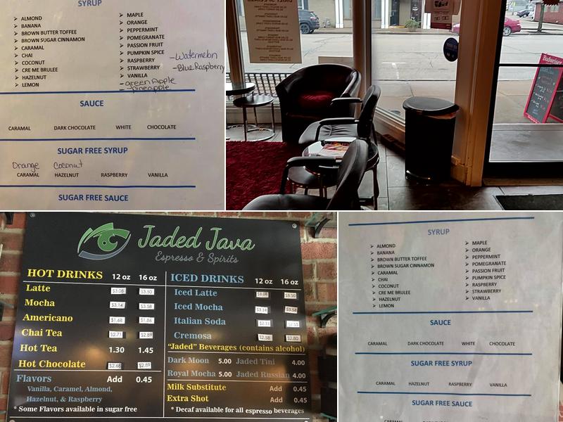 Jaded Java Menu