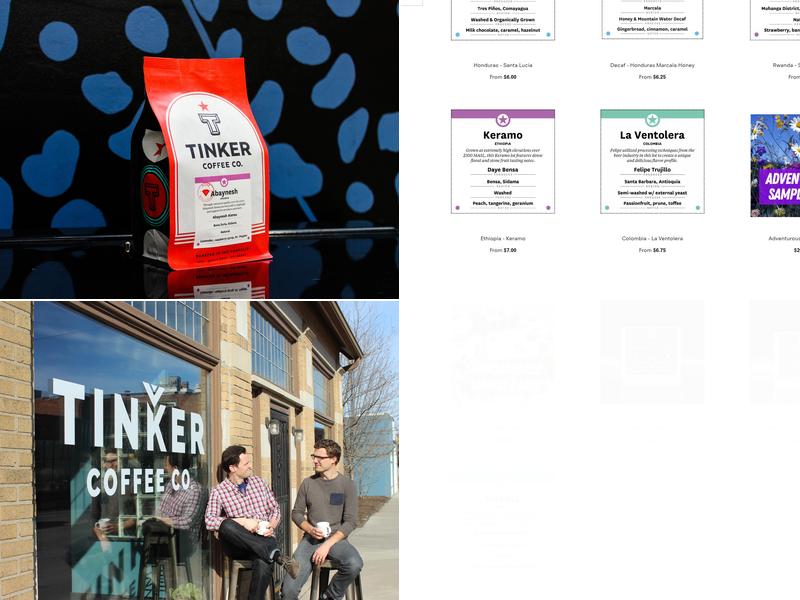 Tinker Coffee Co. Roastery Menu