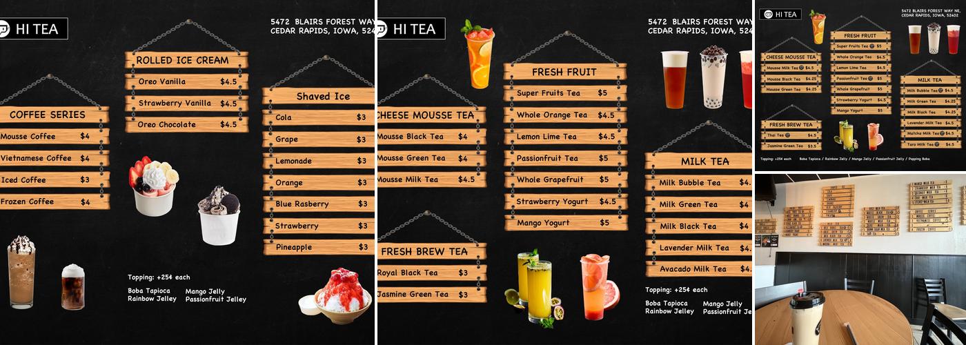 Hi Tea Menu