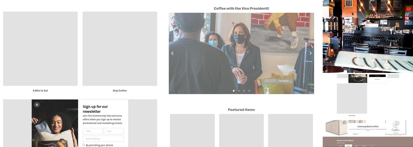 Black Coffee Lounge Menu