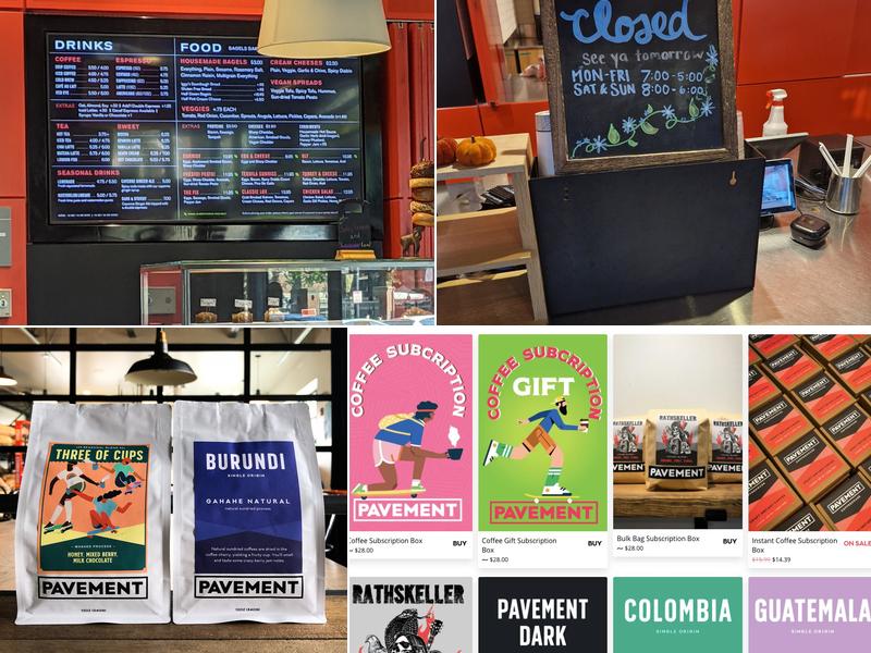 Pavement Coffeehouse - Harvard Sq. Menu