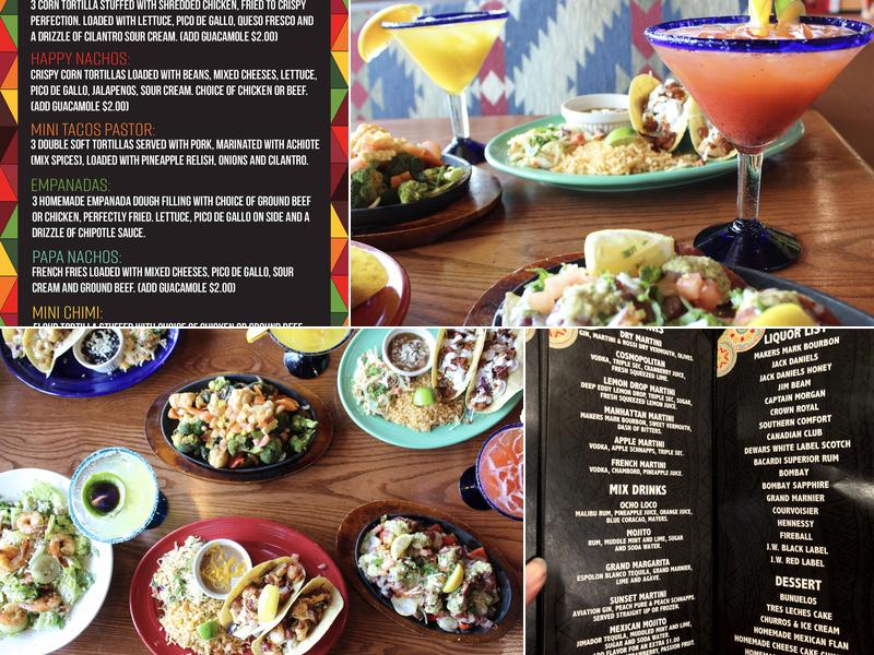 Ocho Cafe - Weymouth Menu