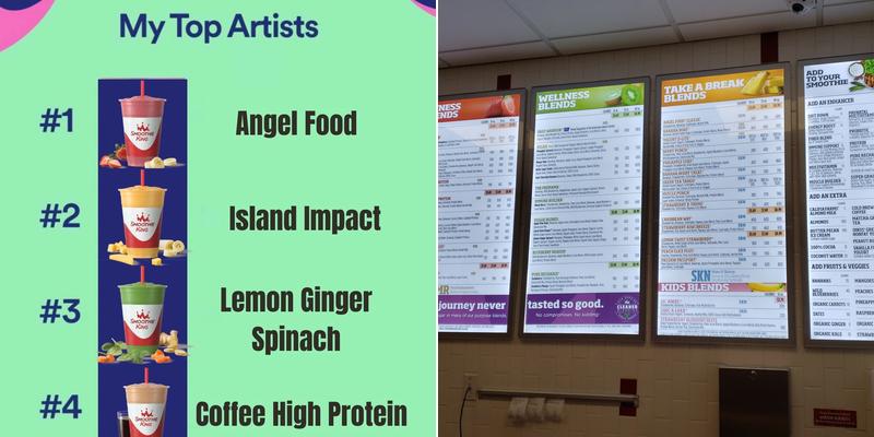 Smoothie King Menu