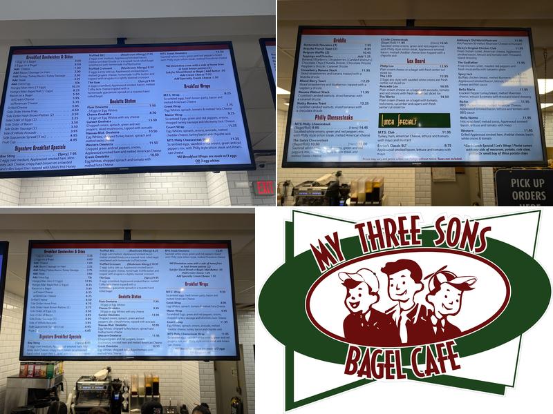 My Three Sons Bagel Cafe (Nassau Blvd) Menu