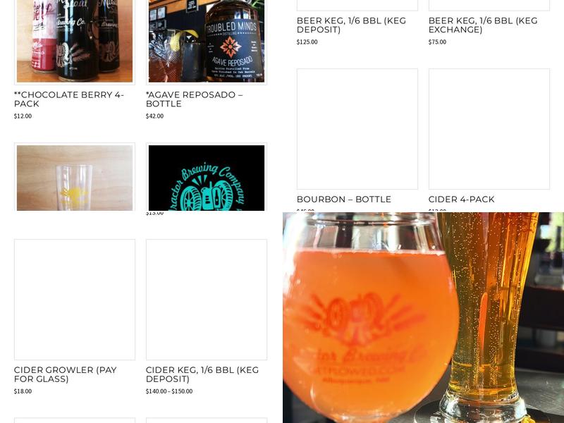 Tractor Brewing Company Nob Hill Menu