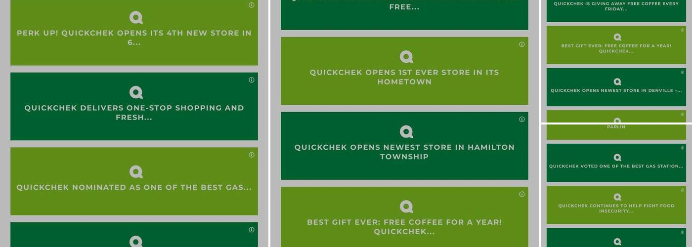 QuickChek Menu