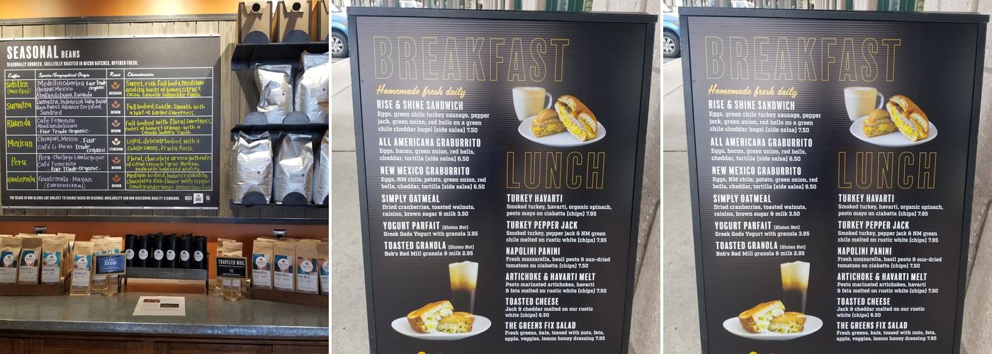 Satellite Coffee Menu