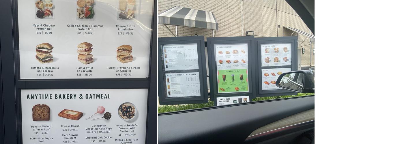 Starbucks Menu