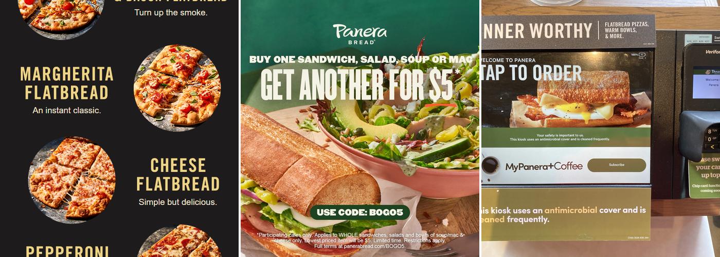 Panera Bread Menu