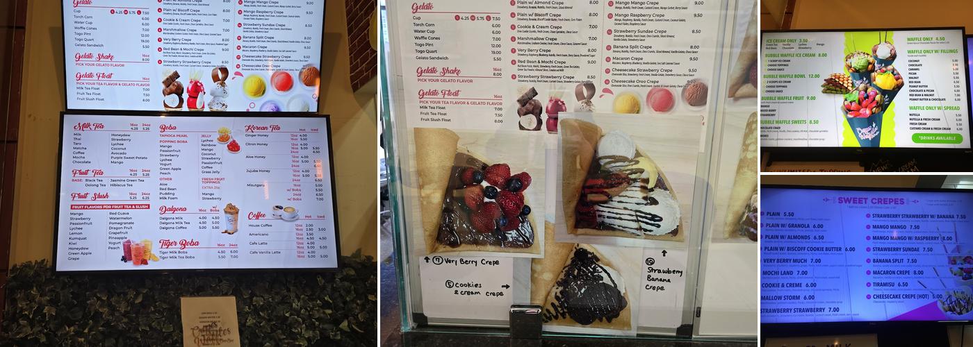 Crepes & Waffles BaeBae Menu