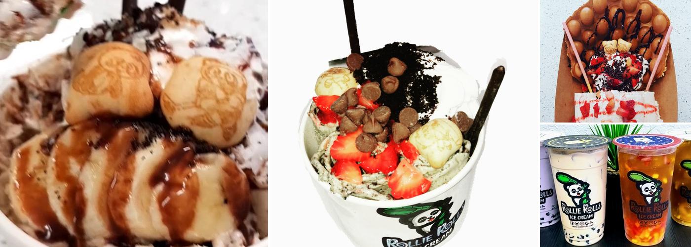 Rollie Rolls Ice Cream Menu