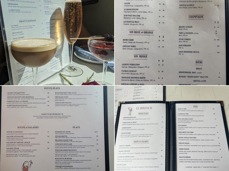 Felix Cocktails et Cuisine Menu