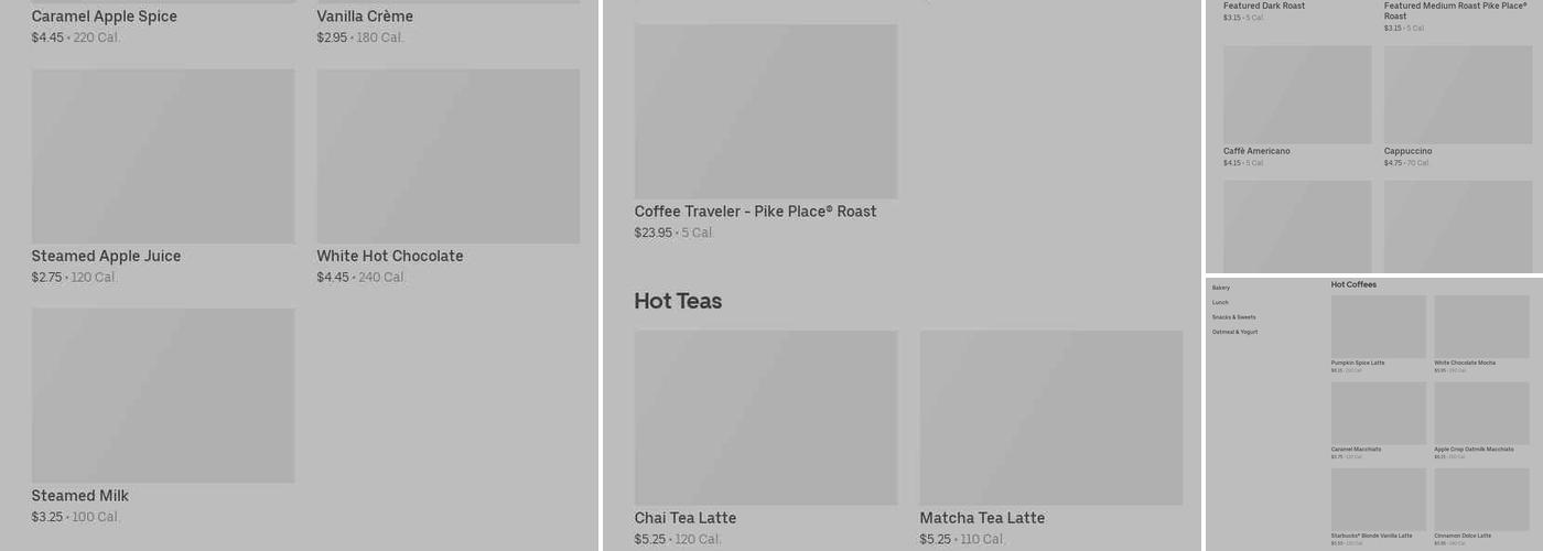 Starbucks Menu