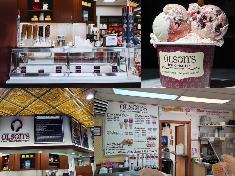Olson's Ice Cream Menu