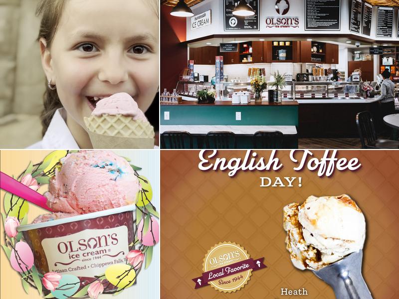 Olson's Ice Cream 80 S Barstow St, Eau Claire