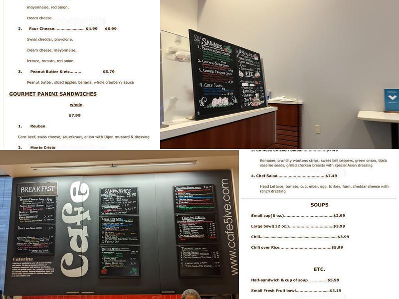 Cafe Five Menu
