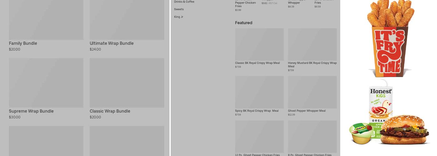 Burger King Menu
