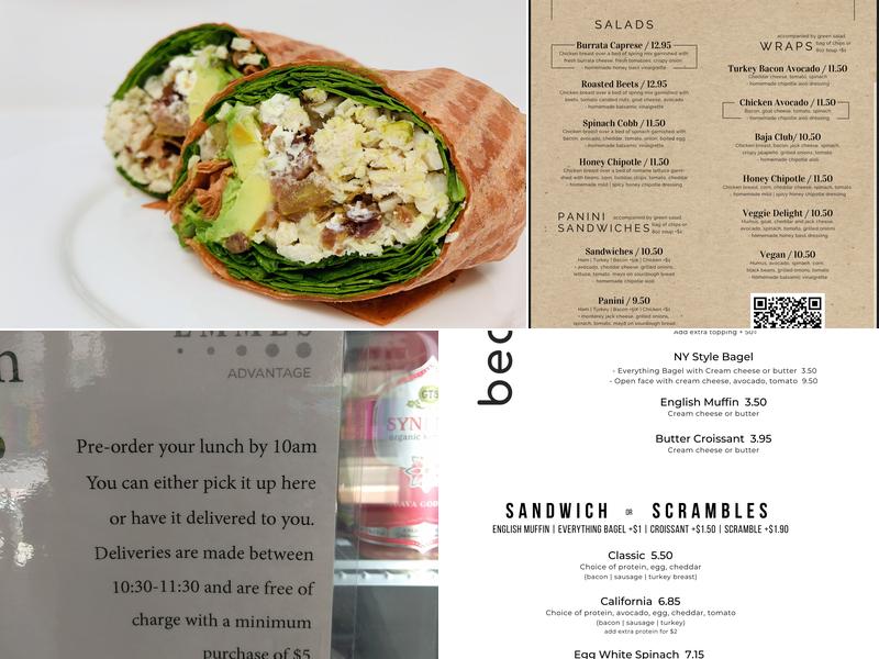 The Bean Box 701 Menu