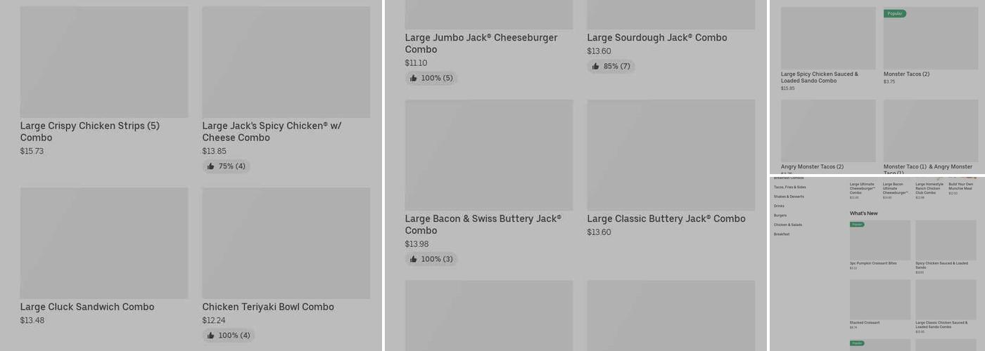 Jack in the Box Menu