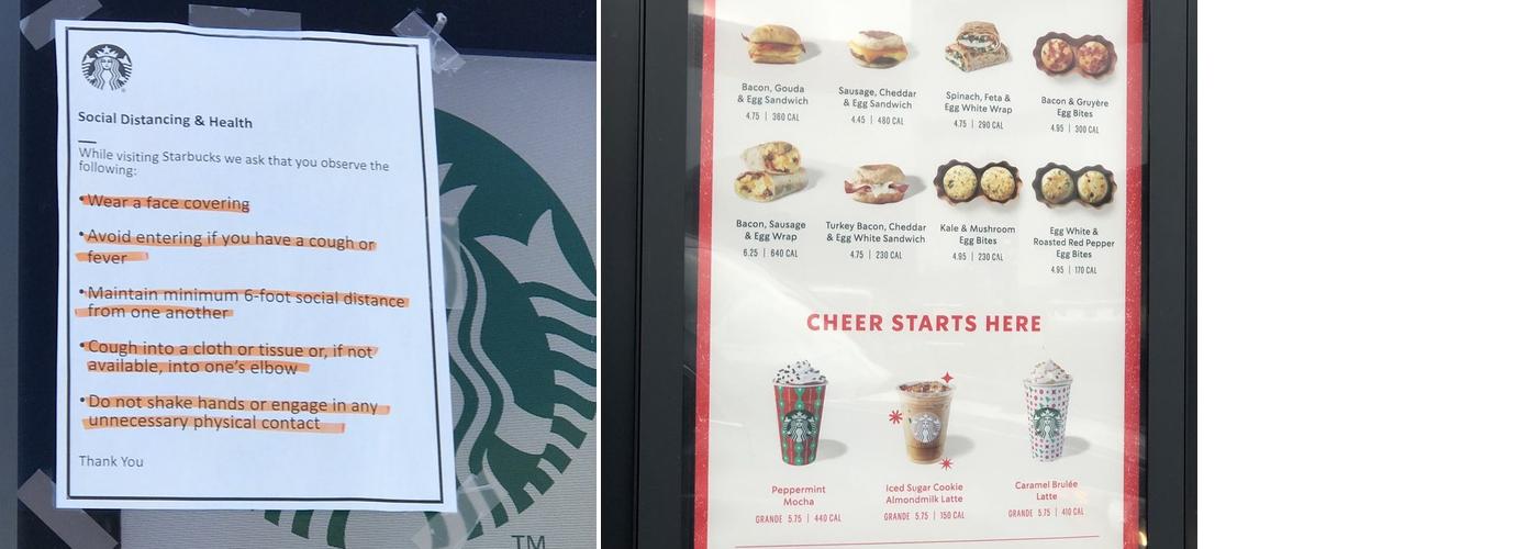 Starbucks Menu