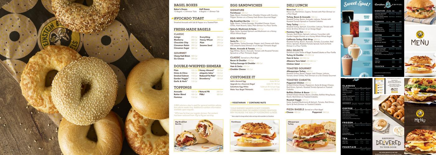 Einstein Bros. Bagels Menu