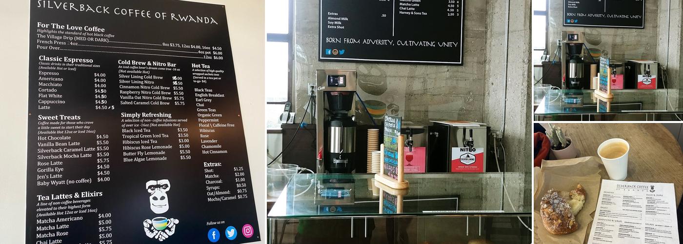 Silverback Coffee of Rwanda Menu