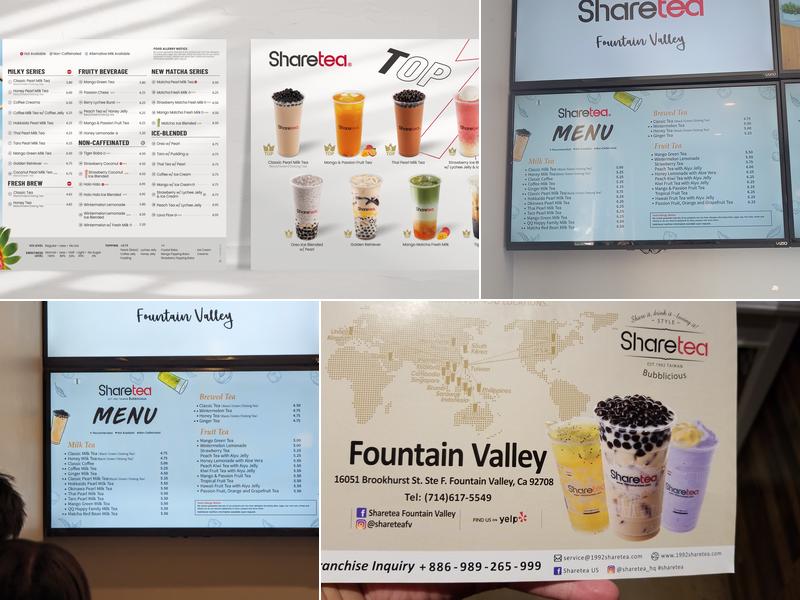 Sharetea Menu