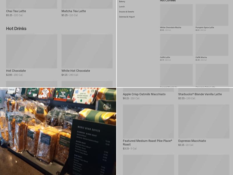 Starbucks Menu