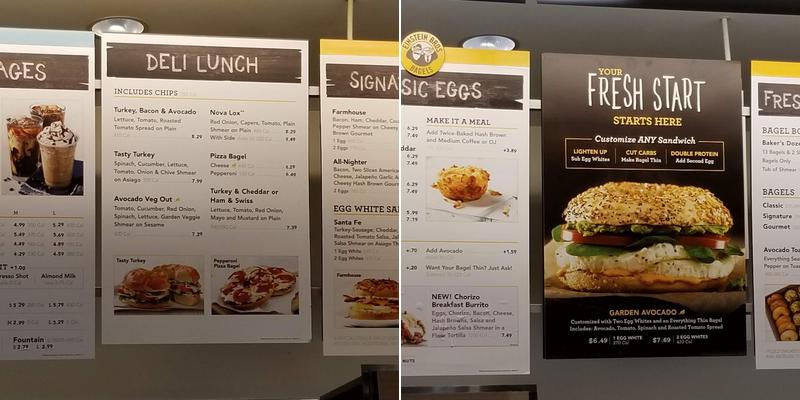 Einstein Bros. Bagels Menu