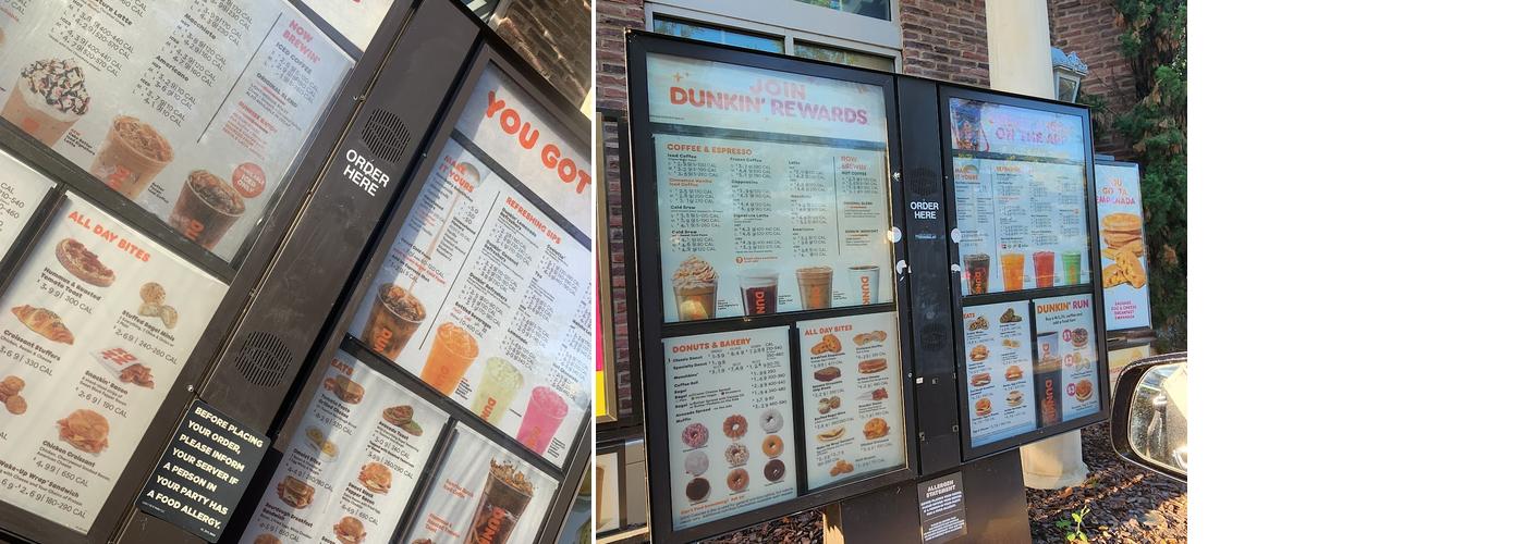 Dunkin' Menu