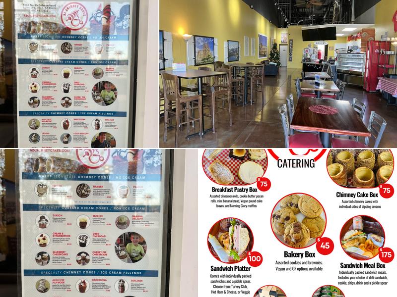 AZ Chimney Cakes Menu