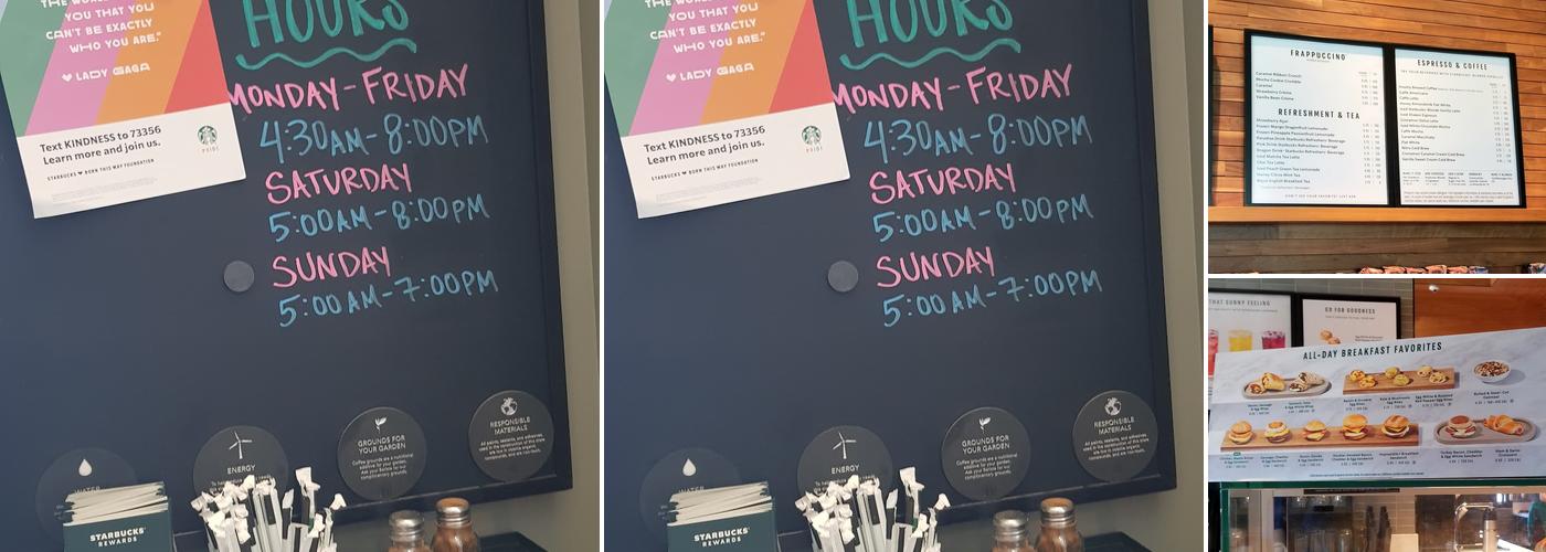 Starbucks Menu