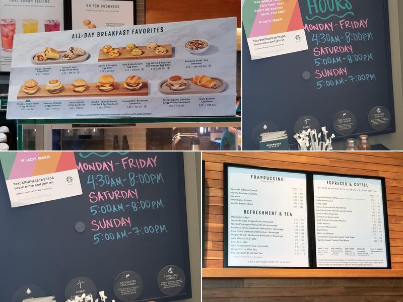 Starbucks Menu
