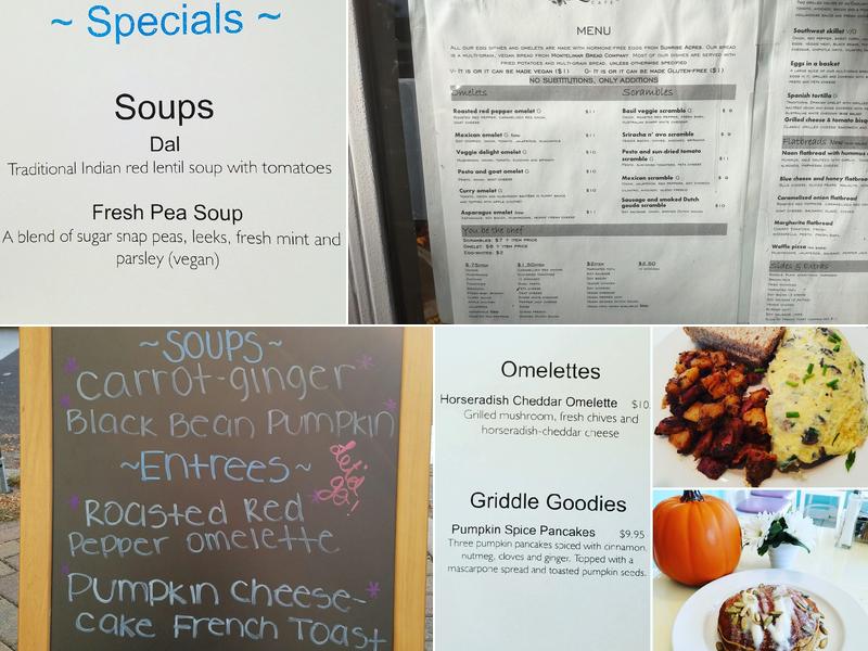 Lucy’s Cafe Menu