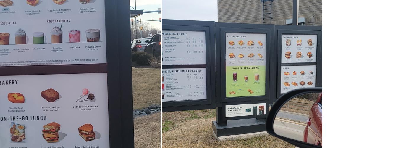 Starbucks Menu