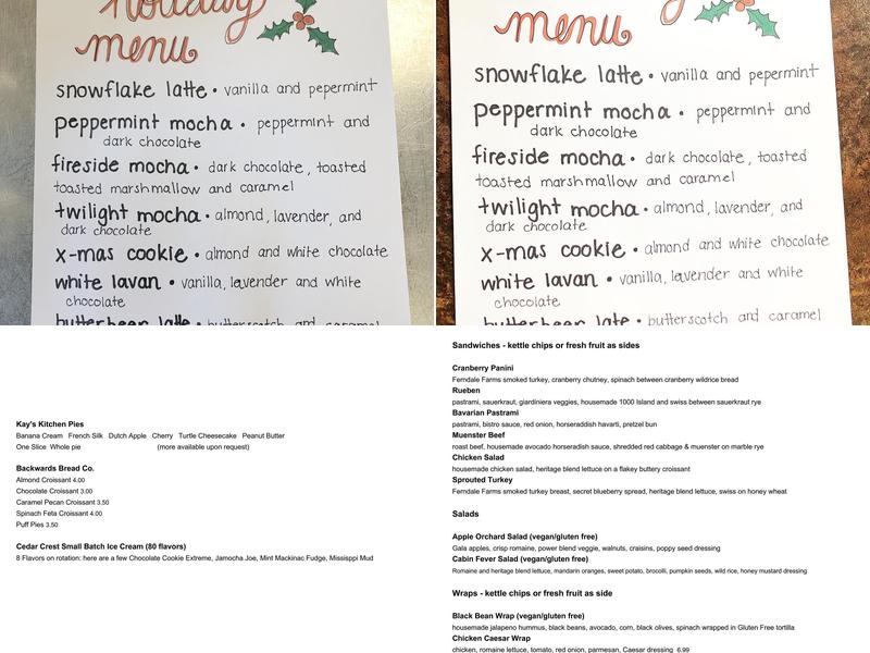 Cold Press Cafe Menu