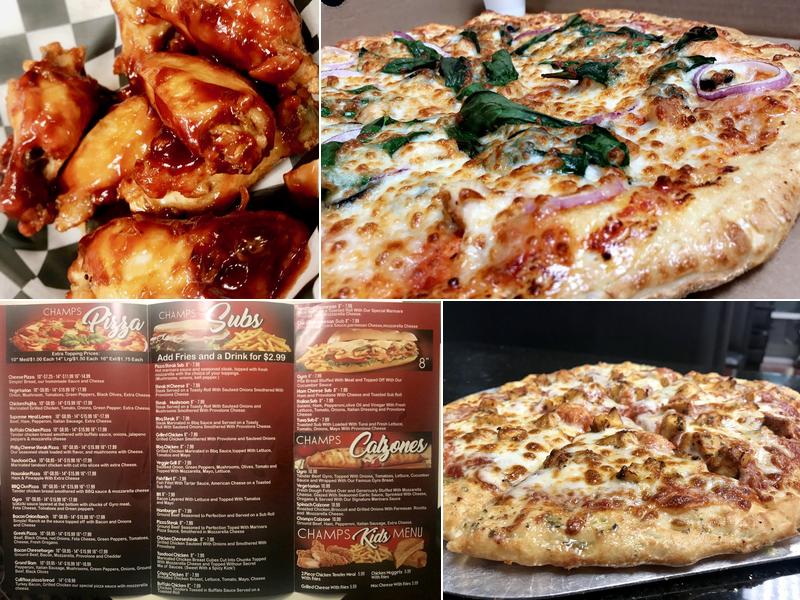 Champs Pizza Menu