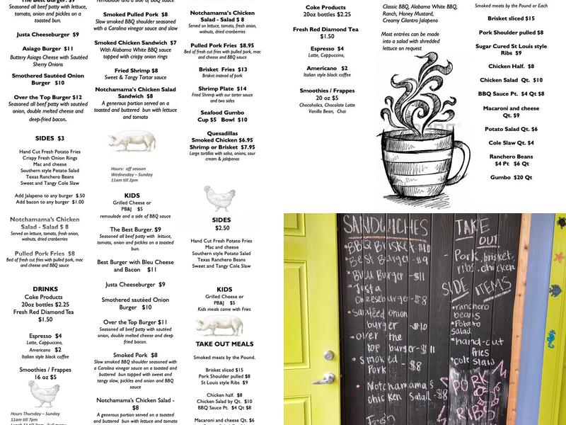Beached Cafe Menu