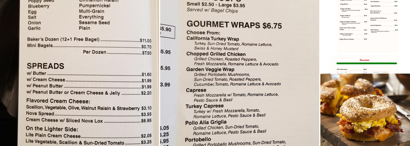 Modern Bagel Cafe Menu