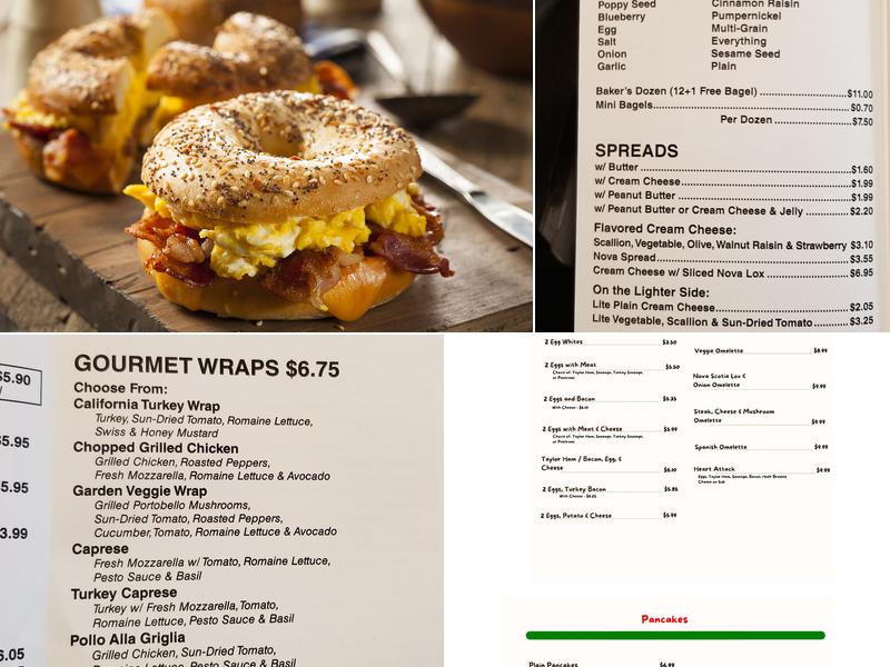 Modern Bagel Cafe Menu