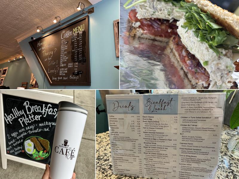 Ground Up Cafe and Coffee Menu