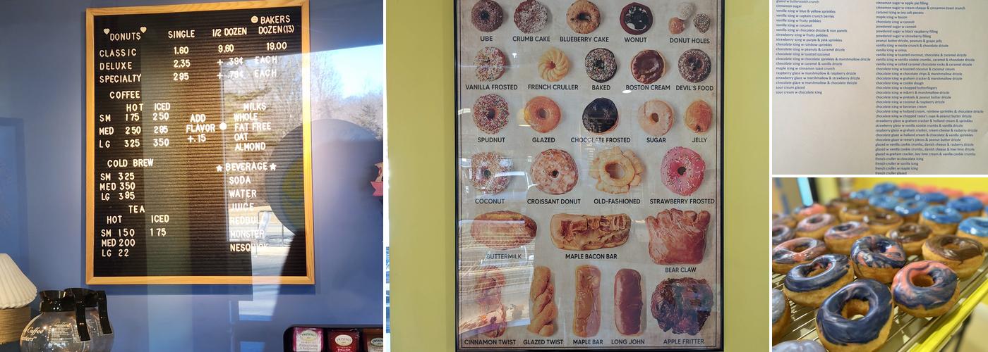 Dave’s Daylight Donuts Menu