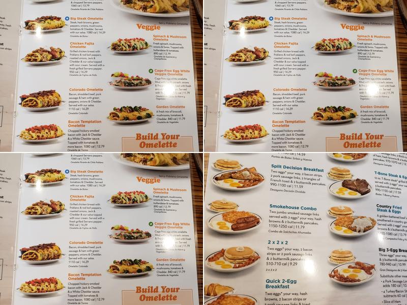 IHOP Menu