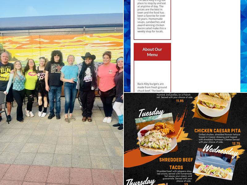 North Bend Lanes Menu