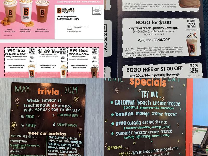 BIGGBY COFFEE Menu
